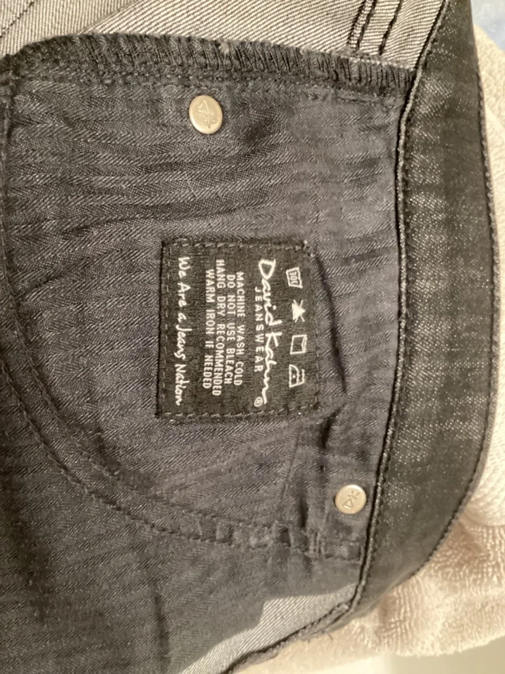 David Kahn Jeans, Grey Wash, Size 2